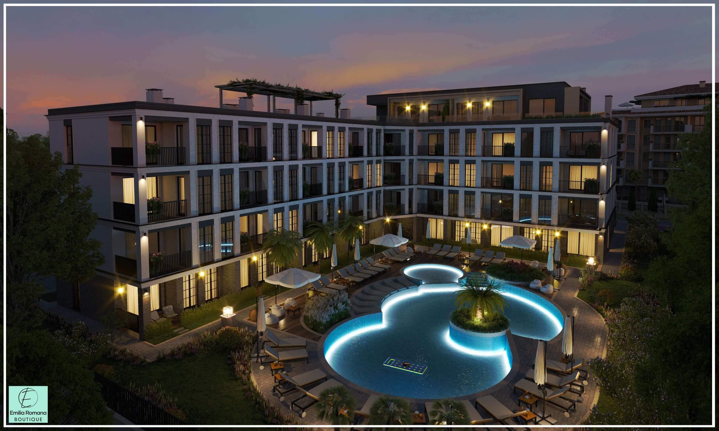 emilia-romana-boutique-bei-nacht-sonnenstrand-bulgarien-lesar-immobilien