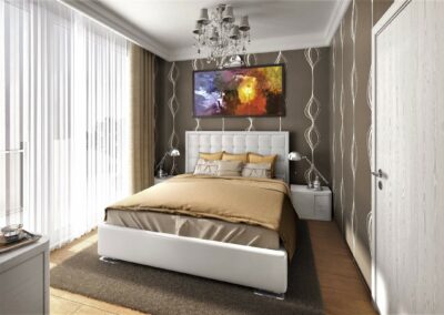 Florence Grand Palace 3-Zimmer-Wohnung Schlafzimmer 1 Beispiel